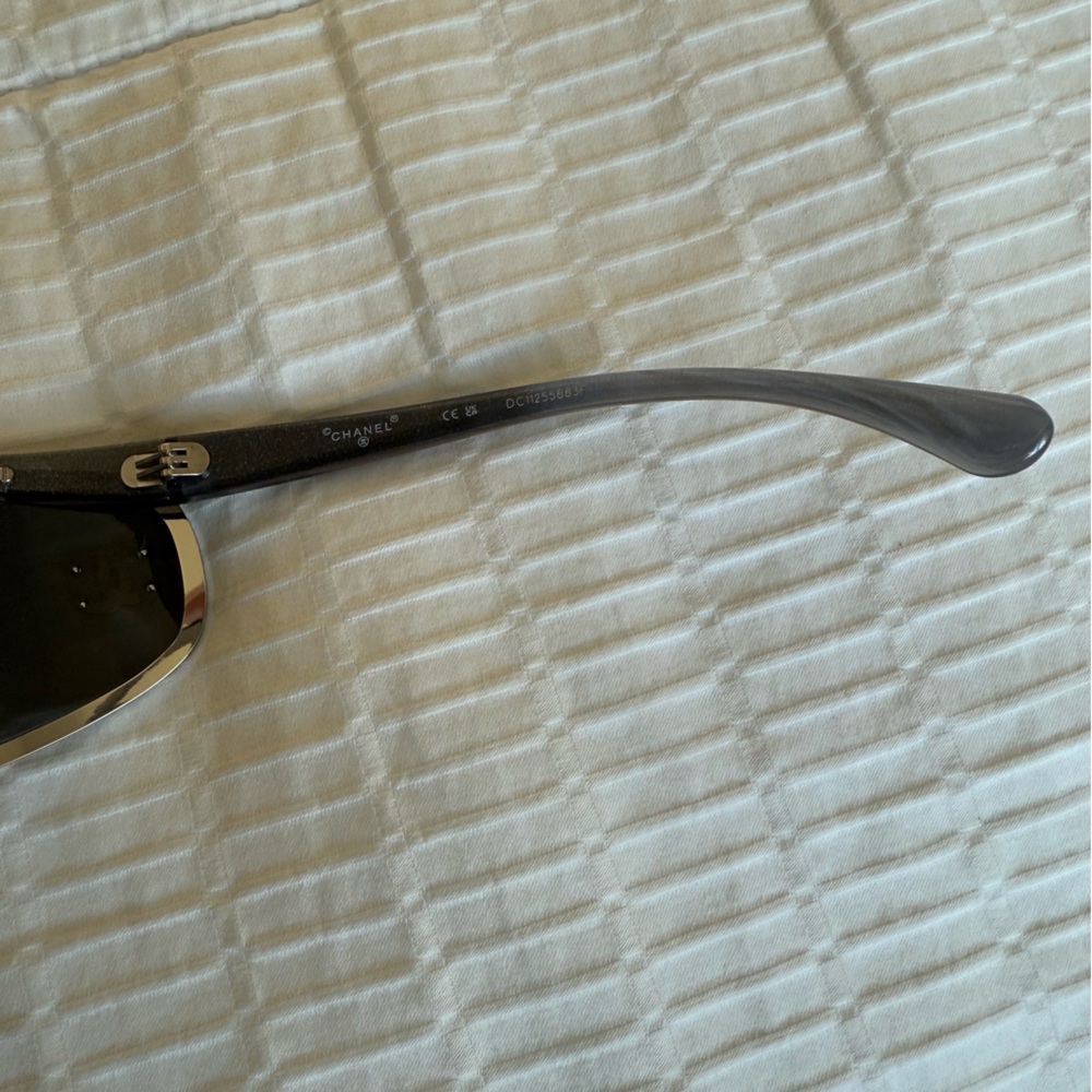 Chanel Silver Shield Sunglasses - Picture 8 of 12
